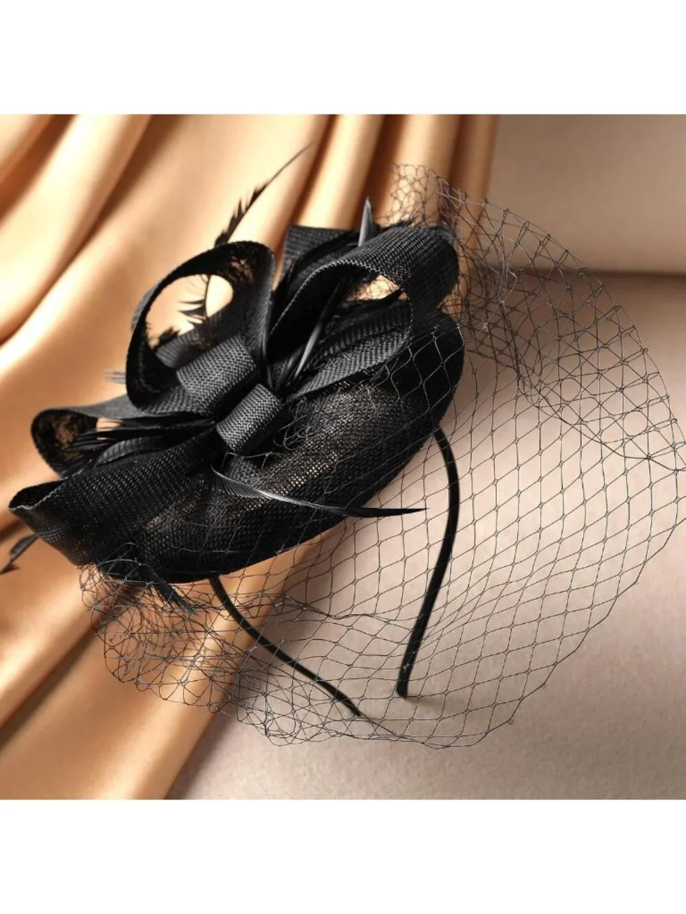 Vintage 20s Derby Fascinator Hat with Hair Clip - Kentucky Attire for Women